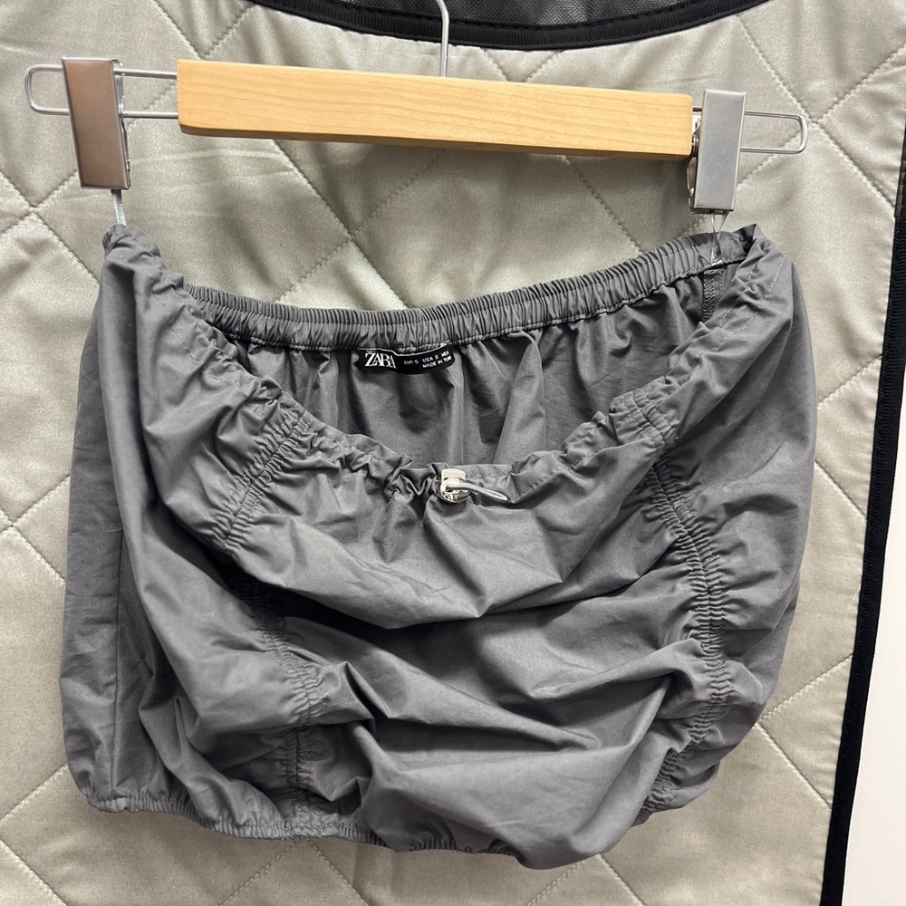 Zara puff tube top